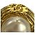 Orecchini a clip Chanel Gold CC placcati oro e perle finte D'oro - vista 6