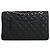 Chanel Black Medium Classic Caviar Double Flap Noir - vue 2