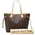 Louis Vuitton Brown Monogram Neverfull MM Marron - vue 9