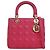Autre Marque Dior Pink Medium Lambskin Cannage Lady Dior Rosa