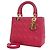 Autre Marque Dior Pink Medium Lambskin Cannage Lady Dior Rosa - vista 10