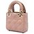 Autre Marque Dior Brown Micro Lambskin Cannage Lady Dior Braun Fleisch - Ansicht 2