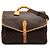 Louis Vuitton Brown Monogram Sac Chasse Hunting Bag Braun