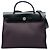 Hermès Purple Toile Herbag Zip 31 Lila Dunkelviolett