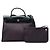 Hermès Purple Toile Herbag Zip 31 Lila Dunkelviolett - Ansicht 6