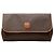 Céline Clutch Celine Brown Macadam Coated Canvas Marrone