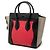 Céline Celine Luggage Tote Micro aus tricolor Leder in Rot - Ansicht 2