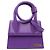 Jacquemus Purple Leather Le Chiquito Noeud Porpora