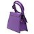 Jacquemus Purple Leather Le Chiquito Noeud Porpora - vista 2