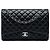 Chanel Black Jumbo Classic Lambskin Double Flap Nero