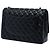 Chanel Black Jumbo Classic Lambskin Double Flap Nero - vista 2