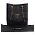 Chanel Shopping Tote aus schwarzem gestepptem Lammleder mit CC - Ansicht 15