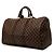 Louis Vuitton Brown Damier Ebene Keepall 50 Castaño - vista 2