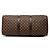 Louis Vuitton Brown Damier Ebene Keepall 50 Castaño - vista 3