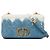 Autre Marque Borsa Dior Caro Macrocannage in denim blue tie-dye dimensione Medium