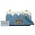 Autre Marque Borsa Dior Caro Macrocannage in denim blue tie-dye dimensione Medium - vista 6