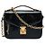 Louis Vuitton Black Shiny Epi and Monogram Reverse Mini Pochette Metis Negro