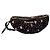 Bolso cinturón Miu Miu de nailon Matelassé negro con estampado de corazón