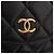 Portacellulare con catena Chanel Mini CC Quilted in pelle d'agnello nera Nero - vista 7