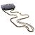 Portacellulare con catena Chanel Mini CC Quilted in pelle d'agnello nera Nero - vista 9