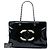 Chanel Black CC Patent Lipstick Ligne Tote Bag Schwarz - Ansicht 6