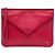 Chloé Leder-Couvert-Clutch in Rot