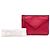 Chloé Leder-Couvert-Clutch in Rot - Ansicht 7