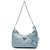 Borsa Satchel Prada Re Edition 2005 in Tessuto con Rifiniture in Saffiano Blu Blu chiaro