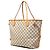 Louis Vuitton White Damier Azur Neverfull MM Weiß - Ansicht 2