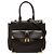 Borsa Satchel Fendi Classico No 3 in pelle martellata marrone Marrone scuro