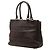Borsa Satchel Fendi Classico No 3 in pelle martellata marrone Marrone scuro - vista 2