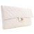 Chanel White CC Quilted Caviar Flap Clutch Weiß - Ansicht 3