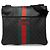 Borsa a tracolla Gucci Gray GG Supreme Web Marrone Grigio antracite
