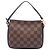 Louis Vuitton Brown Damier Ebene Trousse Pochette Marrone