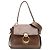Borsa Tess Day Chloé piccola in vitello e camoscio marrone Cachi