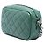 Chanel Piccola Borsa Camera Case in Pelle di Agnello Matelassé Verde con CC - vista 2