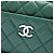 Chanel Piccola Borsa Camera Case in Pelle di Agnello Matelassé Verde con CC - vista 5