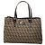 Fendi Small Zucchino Canvas Tote Braun Dunkelbraun