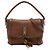 Borsa Satchel Bella con patta in vitello marrone Gucci Marrone scuro
