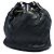 Borsa a secchiello Chanel Black Medium Crumpled Calfskin Coco Pleats con coulisse Nero - vista 2