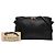 Burberry Black Small Grain Check Embossed Leather Chichester Crossbody Nero - vista 7