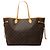 Louis Vuitton Brown Monogram Neverfull GM Marron