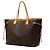 Louis Vuitton Brown Monogram Neverfull GM Marron - vue 2