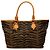 Fendi Shopper aus Canvas mit braunem Zebra-Print