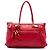 Gucci Bella Satchel aus rotem Narbenleder
