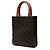 Céline Celine Brown Mini Triomphe Coated Canvas Vertical Cabas Satchel Braun Dunkelbraun - Ansicht 2