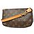 Louis Vuitton Monogram Pochette Accessoires Schultertasche Braun