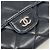 Cartera larga tri-fold Chanel de piel de cordero negra Negro - vista 8