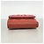 Cartera tri-fold Chanel en piel de becerro granulada Roja - vista 2