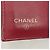 Cartera tri-fold Chanel en piel de becerro granulada Roja - vista 4